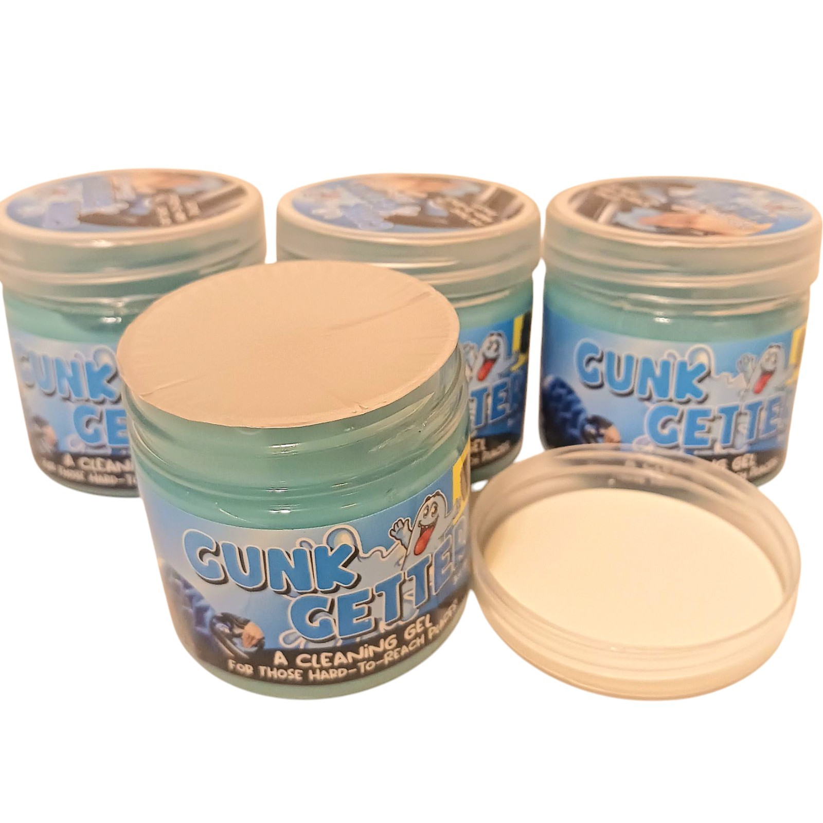 4 Pack Car Cleaning Gel Auto Electronics Gunk Getter Reusable Dust Cleaner