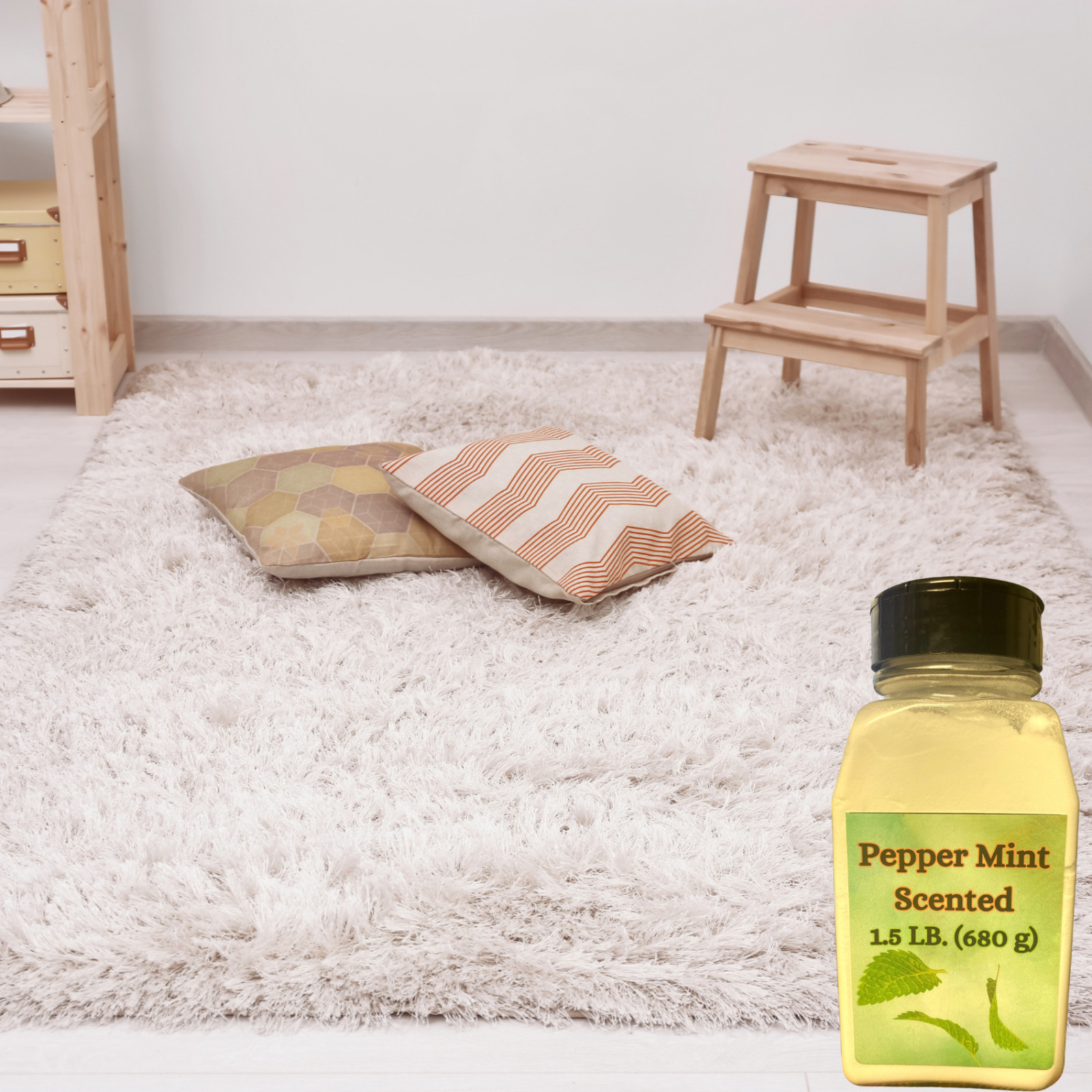 Peppermint Scented Carpet and Room Deodorizer with Baking Soda 1.5 LB 680g-2pk