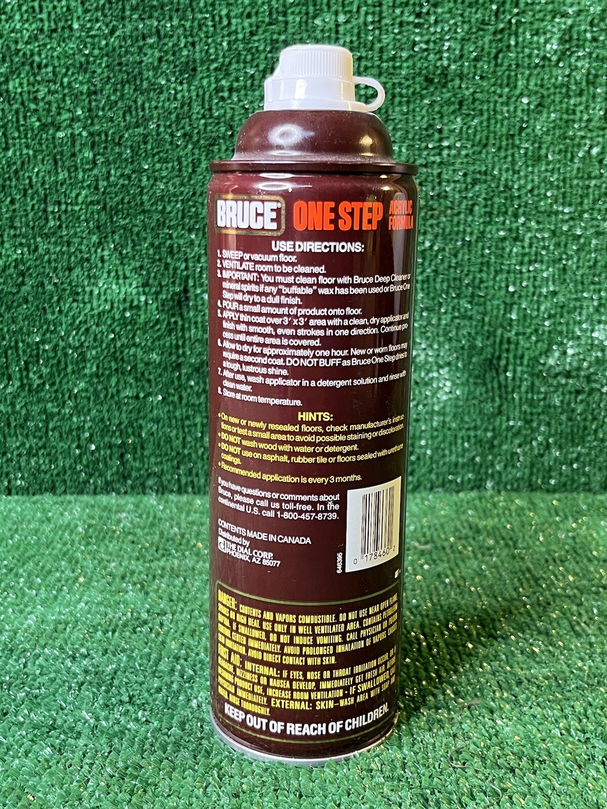 bruce one step acrylic formula vintage 22oz prop half full