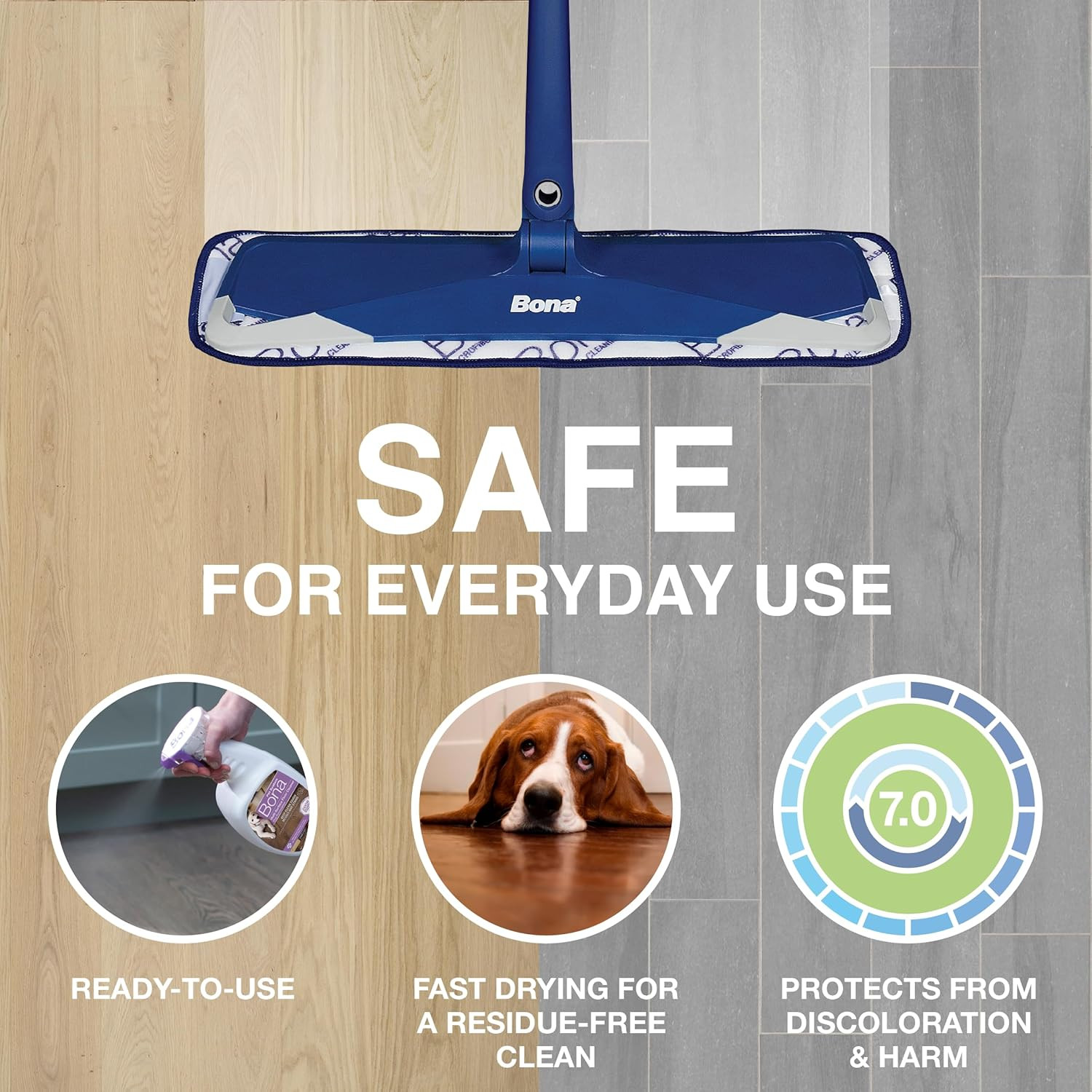 Bona Pet System Multi-Surface Floor Cleaner, Dog Formulation 32 Oz (Pack of 2)
