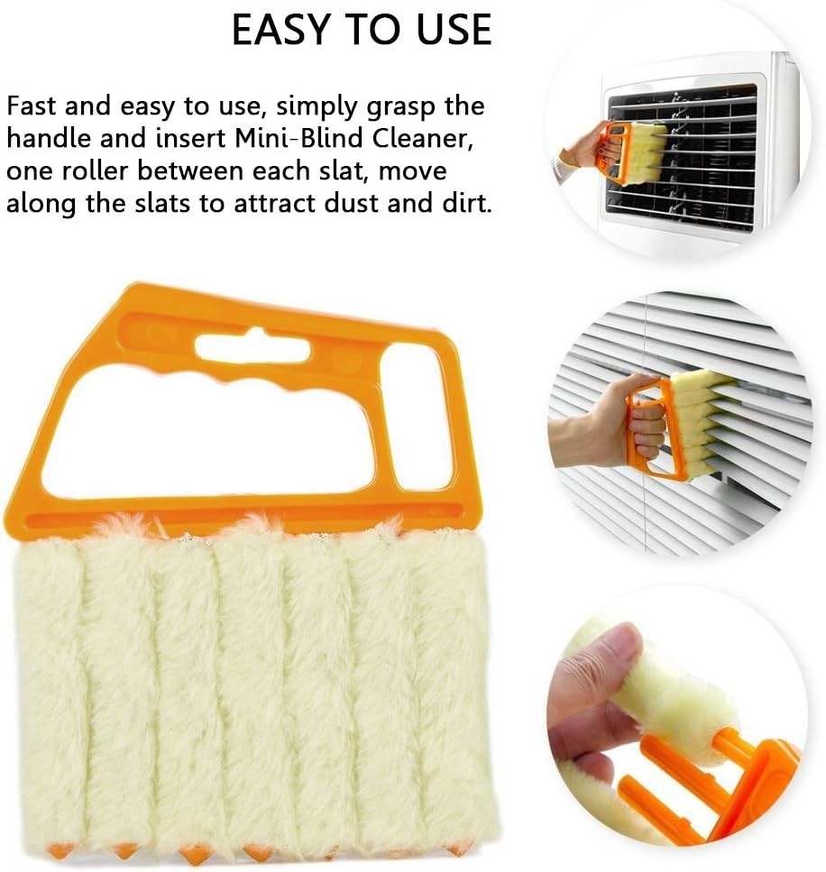 Compact Window Blind Cleaner Brush – Lightweight, Ergonomic and Machine Washable