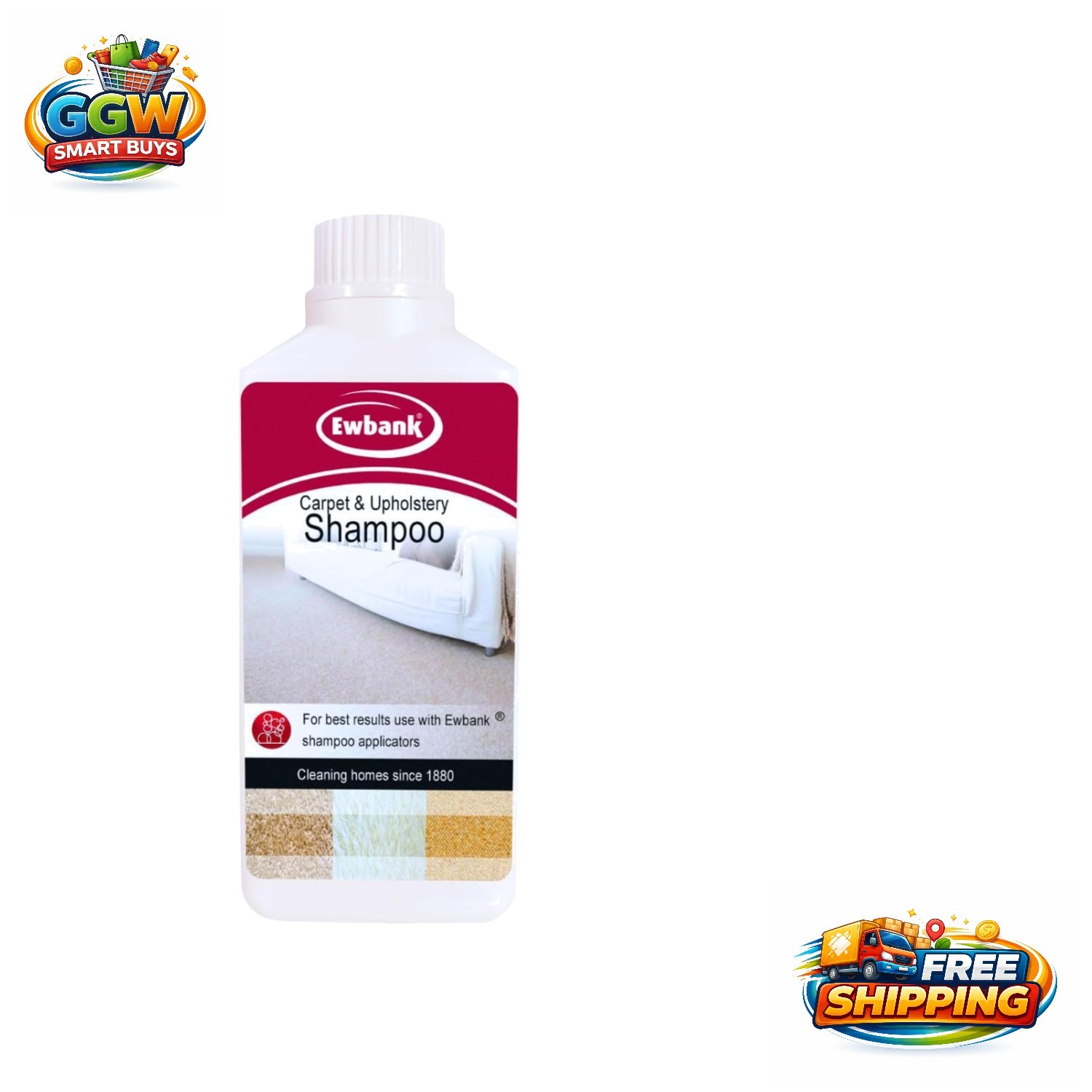 Oxy Action Carpet Cleaning Shampoo 17oz – Powerful Stain Remover & Deodorizer