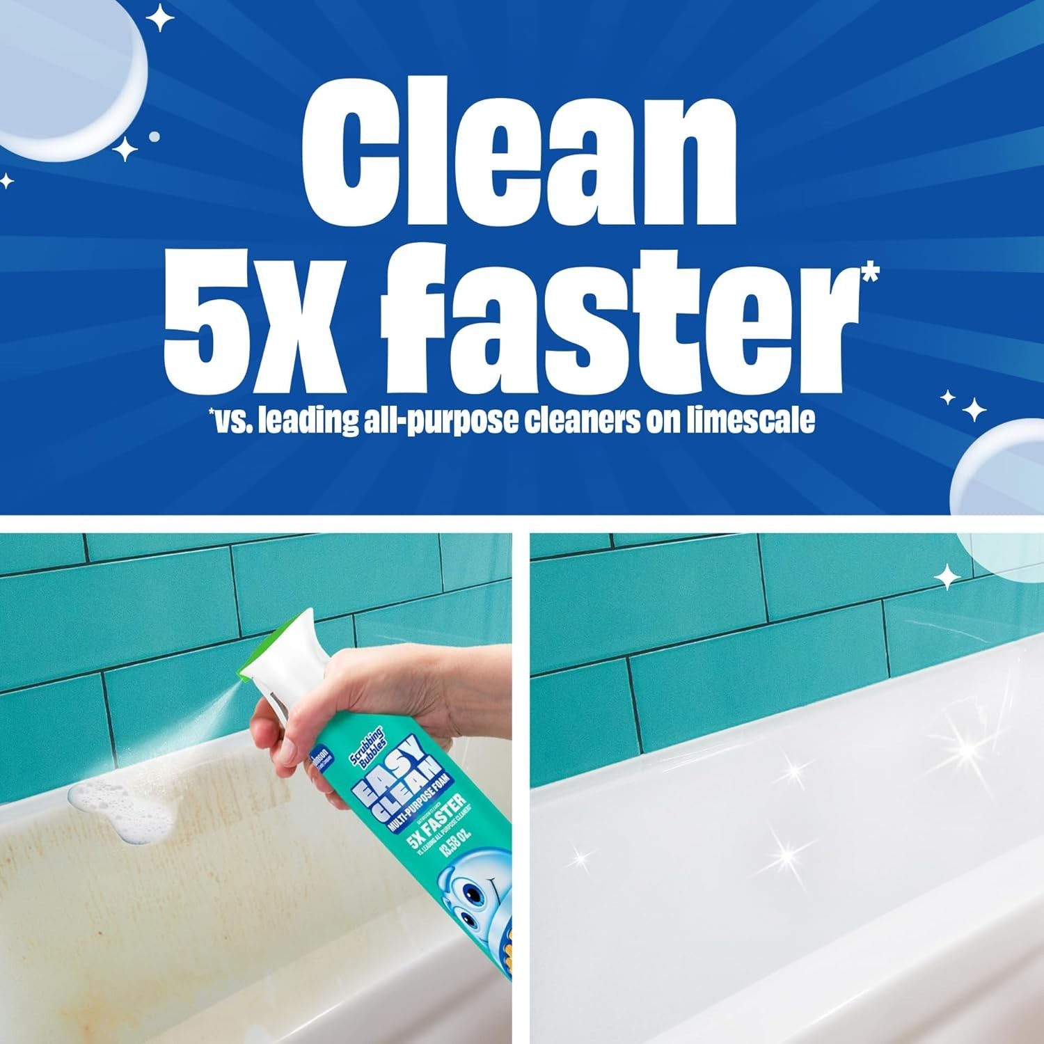 Scrubbing Bubbles Easy Clean Foaming Multipurpose Bathroom Cleaner, Continuous S