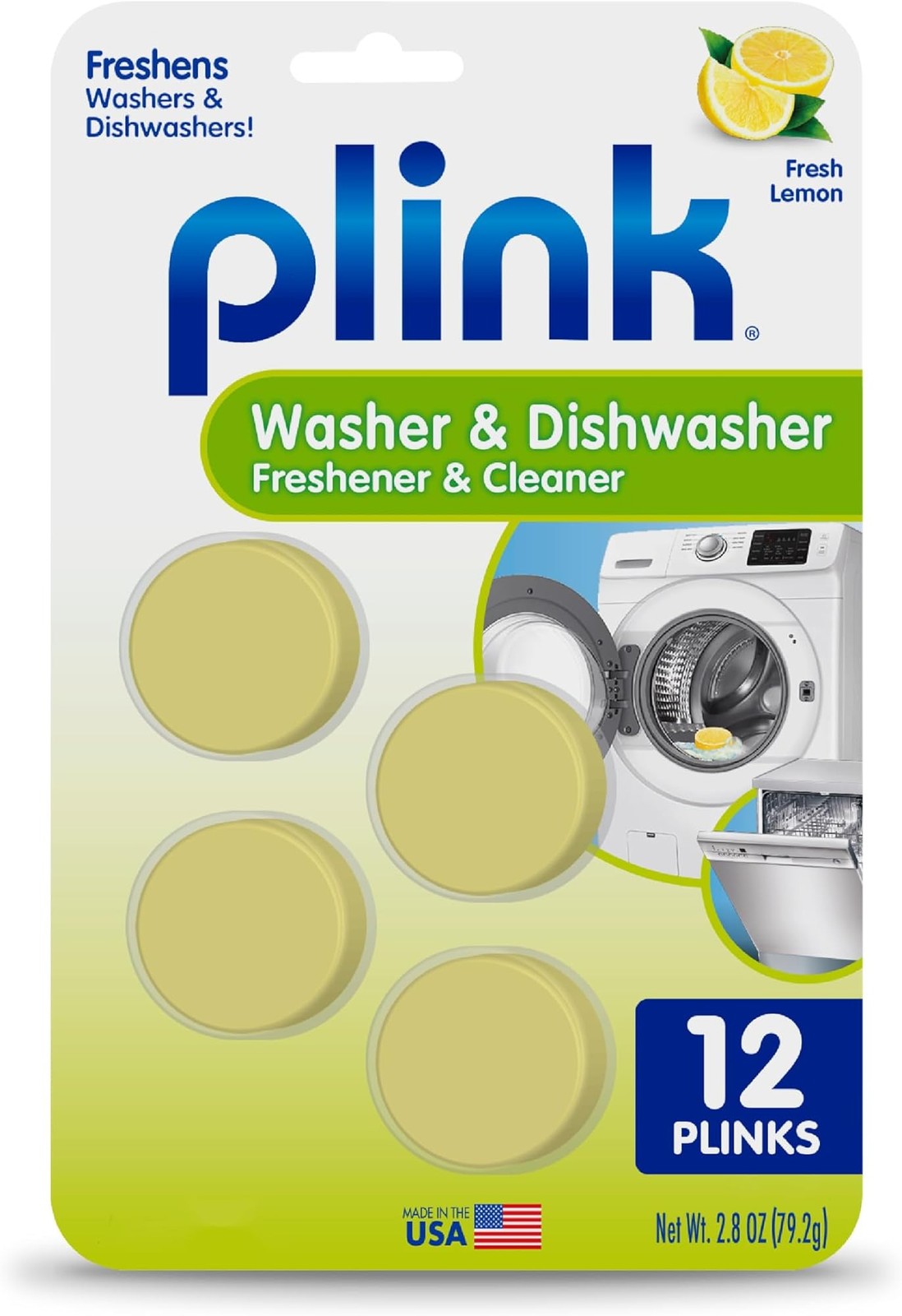 Plink Washing Machine and Dishwasher Cleaner and Freshener, Prevents Residue …