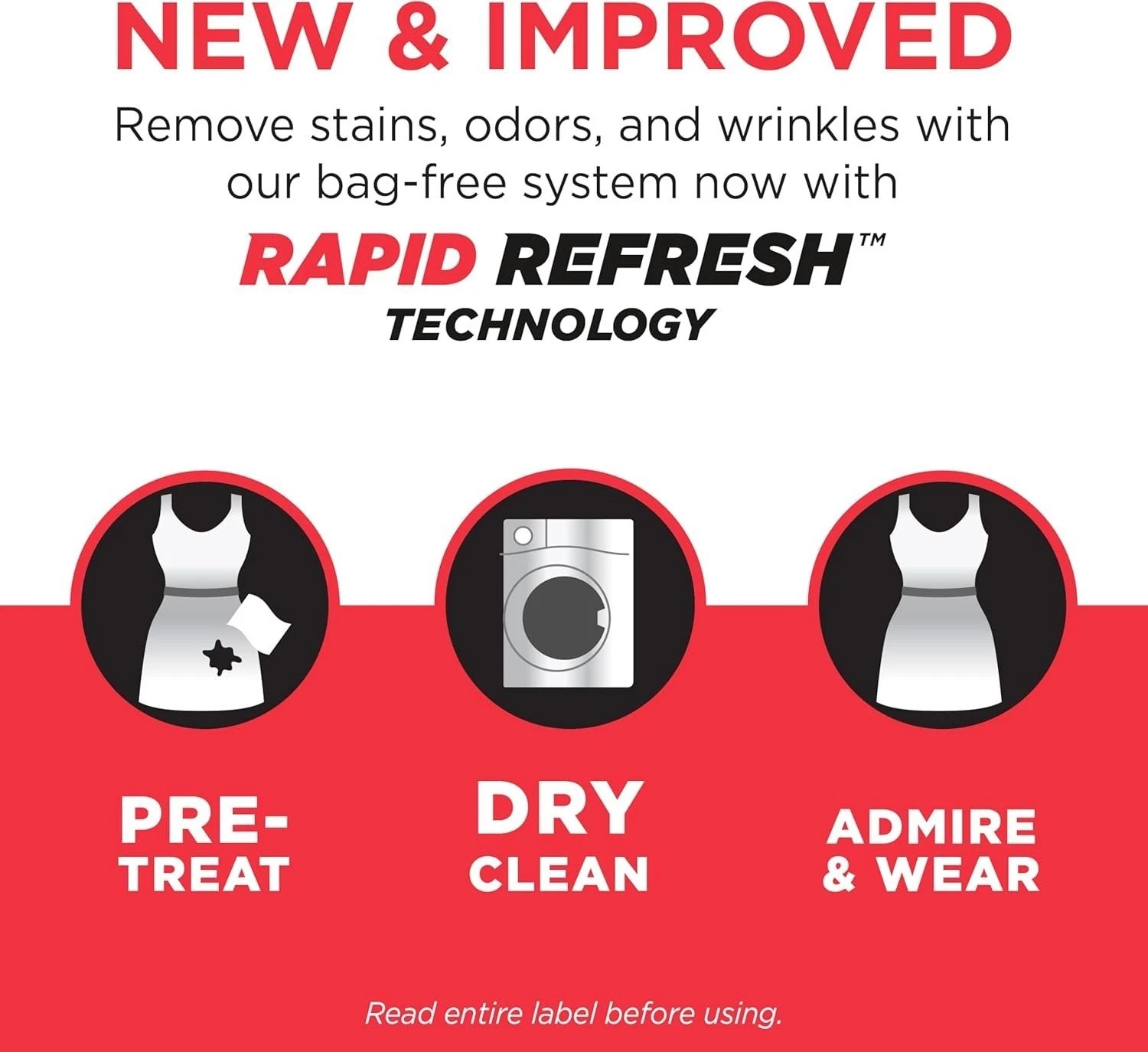 Enhanced Dry Cleaner Refill with On-the-Go Stain Remover: 12 Load Freshness