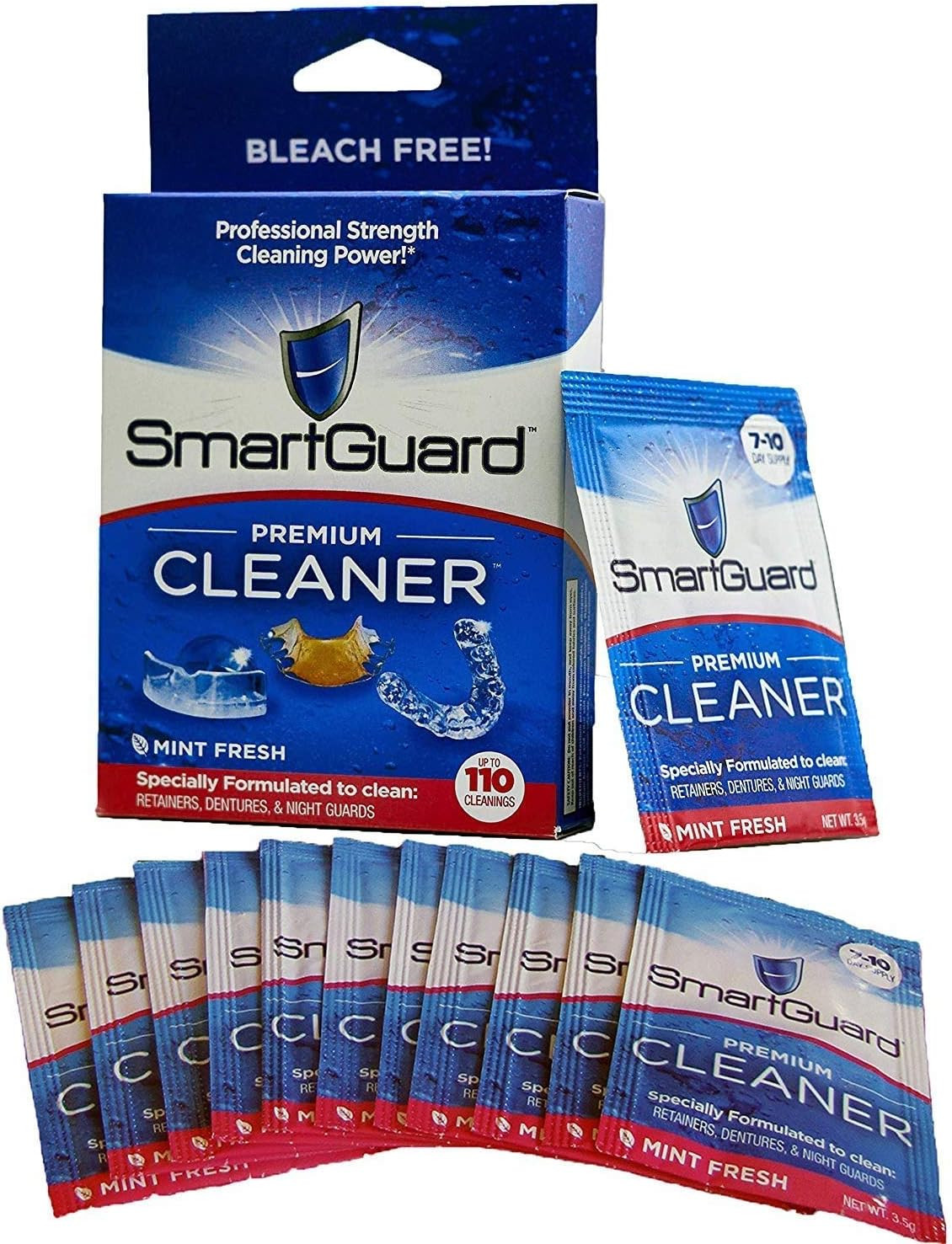 Premium Cleaner Crystals –(110 Cleanings)- Removes Stain, Plaque & Bad Odor from