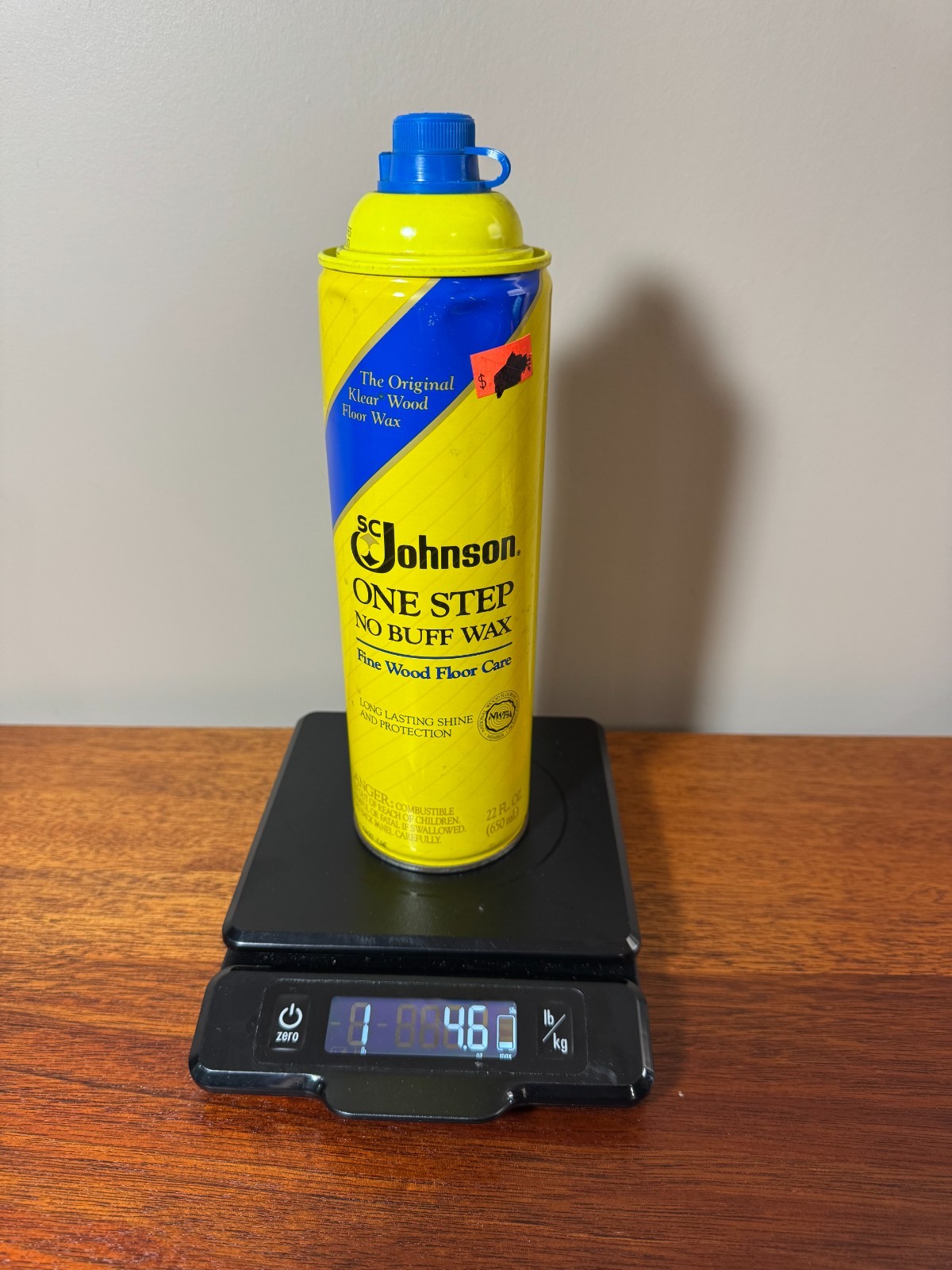 SC Johnson One Step No Buff Wax Fine Wood Floor Care 22Oz Discontinued