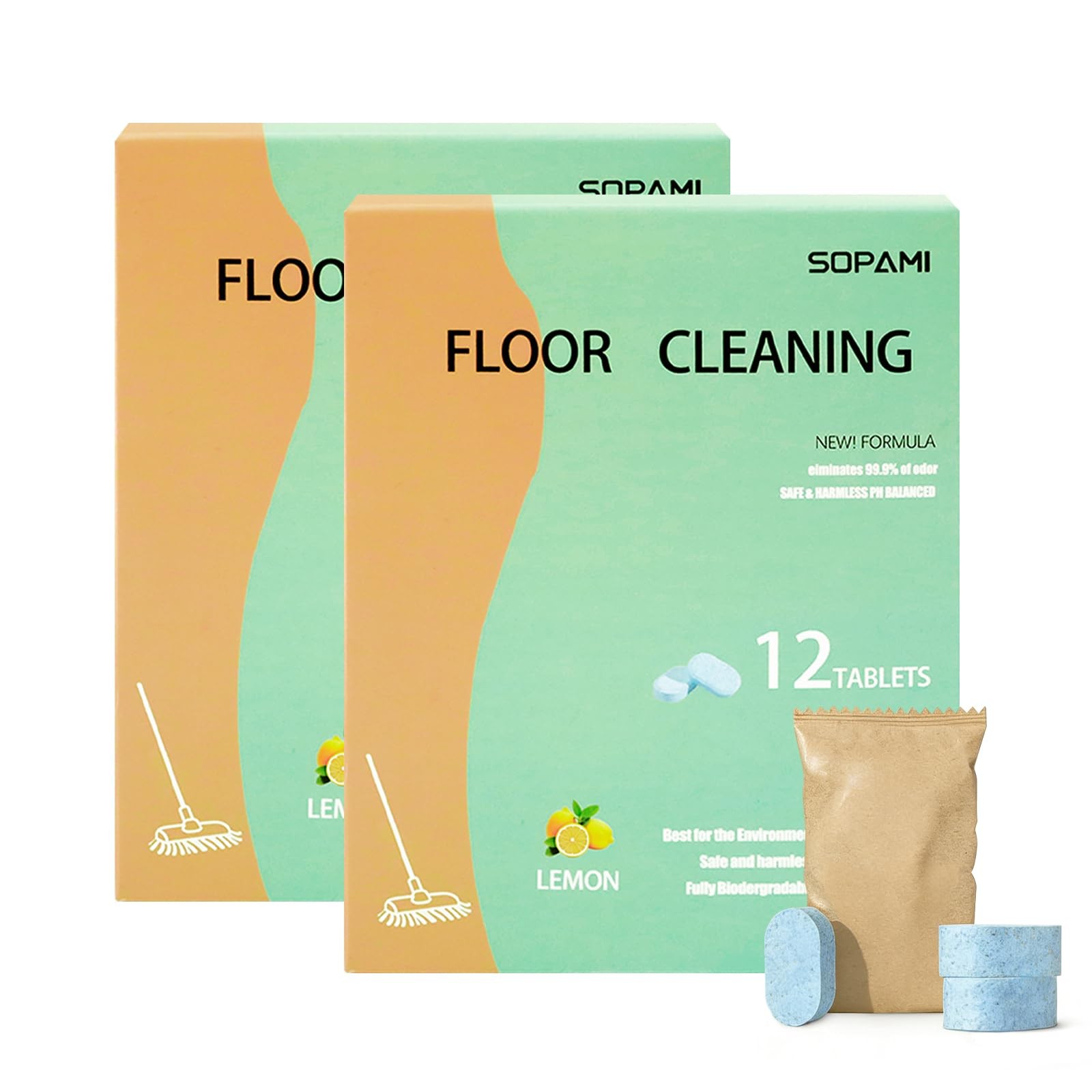 24pcs Floor Cleaning Solution Deep Cleans for Multiple Hard Floors, Tile and …