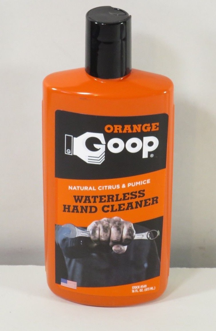 Orange Goop 549 Waterless Hand Cleaner w/Natural Citrus & Pumice 16oz Case of 6