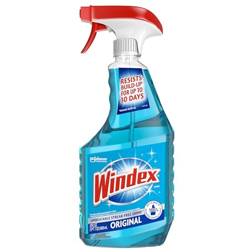 Windex Original Glass Cleaner 23 Oz Streak Free Blue Spray Bottle Recycled Pl…