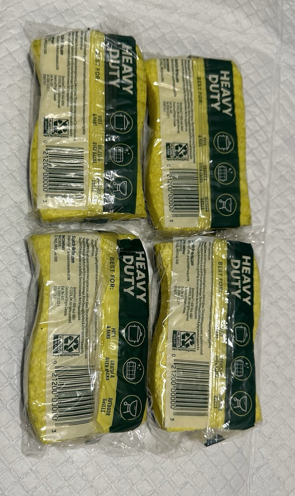 Scotch-Brite Heavy Duty Scour Pads, 8 Pack