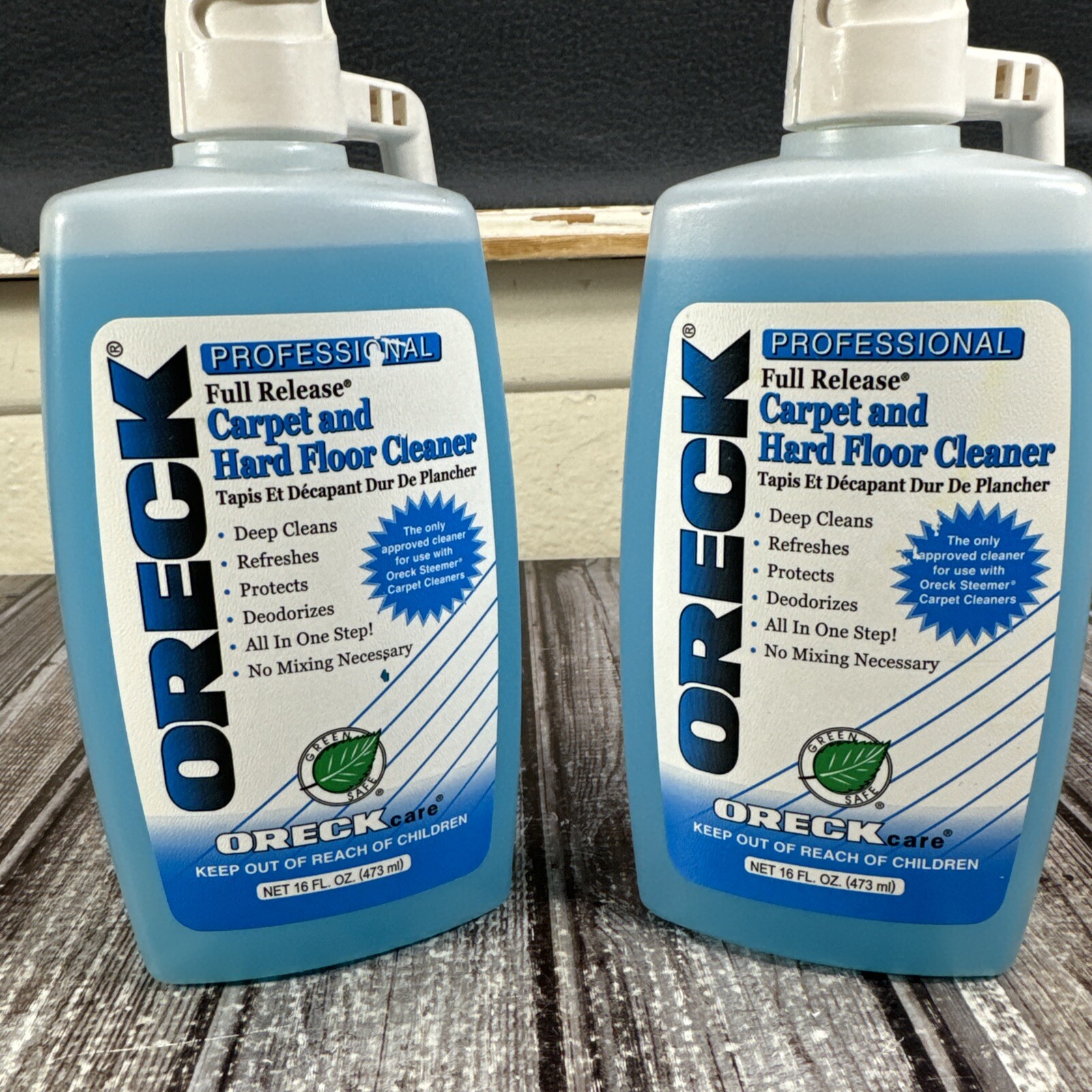 (2) Oreck Professional Full Release Carpet & Hard Floor Cleaner 16 Oz