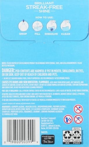 Dissolve Concentrated Glass Cleaner Pods Refill 2 Pack Streak-Free Fresh