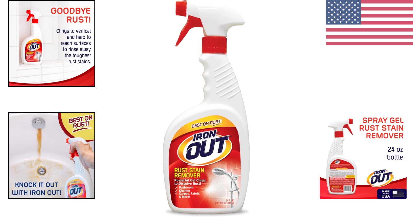 24oz Multi-Surface Rust Stain Remover Gel – Effortless Cleaning Solution