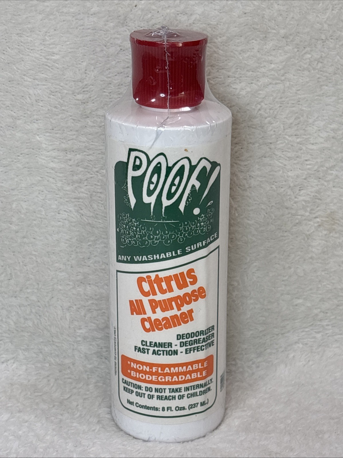 Poof Citrus All Purpose Non-Toxic Non-Flammable Biodegradable 8oz Made In USA