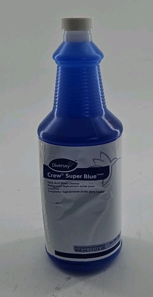 Diversey – 94476081 – Crew Super Blue – Mild Acid Bowl Cleaner – 1 qt – Lot of 6