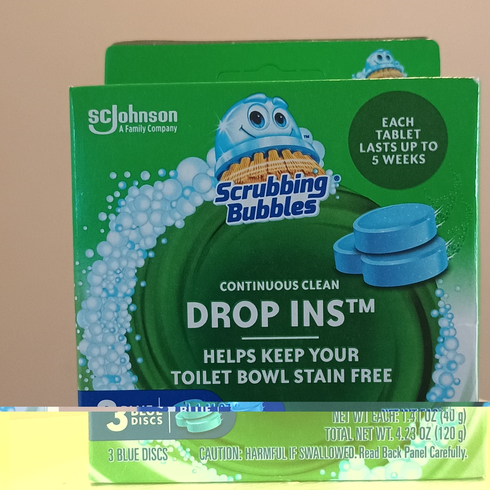 Scrubbing Bubbles Drop Ins Continuous Clean Toilet Tablets 3 Pack