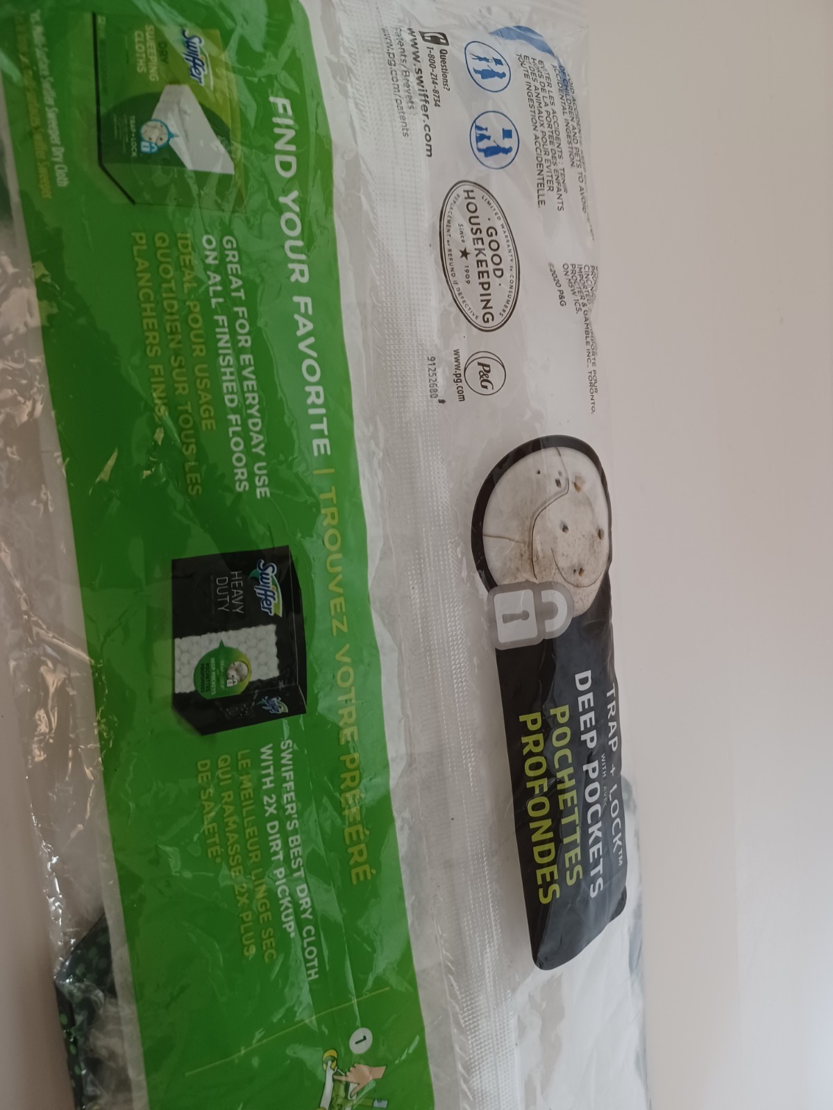 Swiffer Heavy Duty Dry Sweeping Cloths Deep Pockets Total 2 Dry Cloths -OPEN