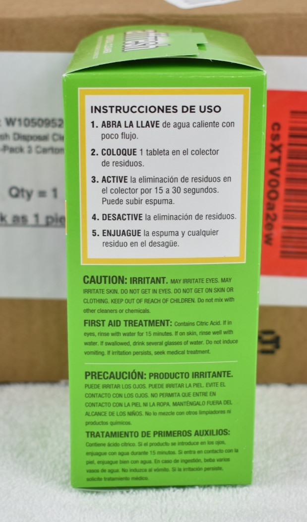 Affresh Garbage Disposal Cleaner / 3 Box Multi-Pack / 3 Tablets per Box = 9 Tabs
