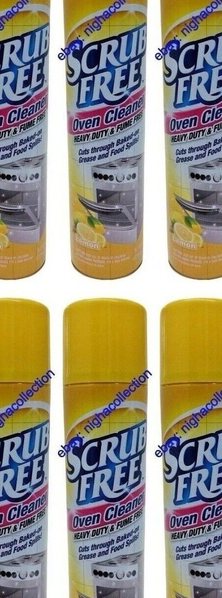 6 X Scrub Free Oven Cleaner Heavy Duty & Fume Free Cuts Through Baked On 9.7 oz