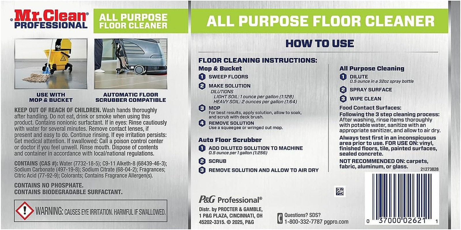 Finished Floor Cleaner, Lemon Scent, One Gallon Bottle