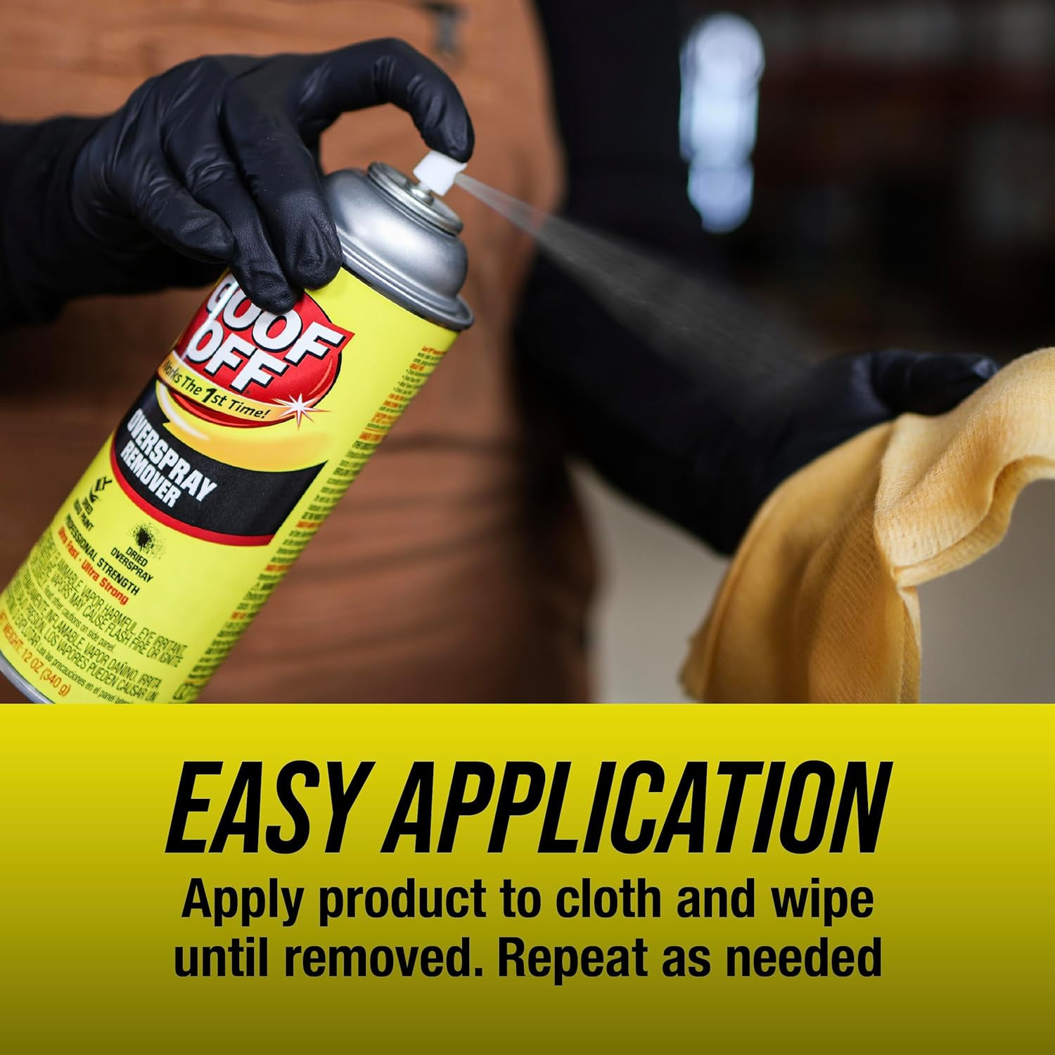 Goof-Off Pro Strength Overspray Remover, Automotive and Glass Paint Remover, Eff