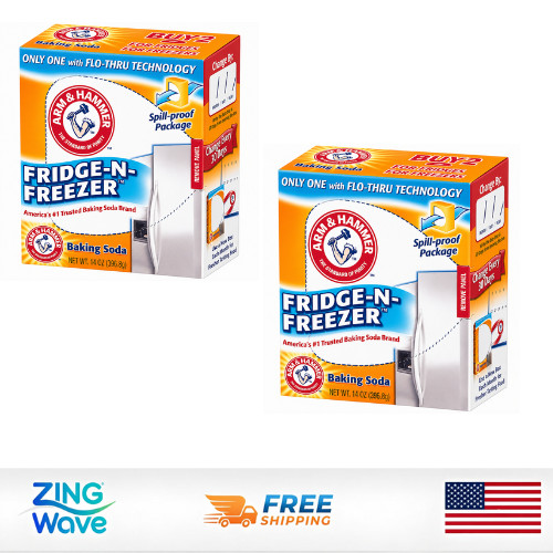 Arm & Hammer Fridge-N-Freezer Baking Soda 14 oz Odor Absorber 2 Pack