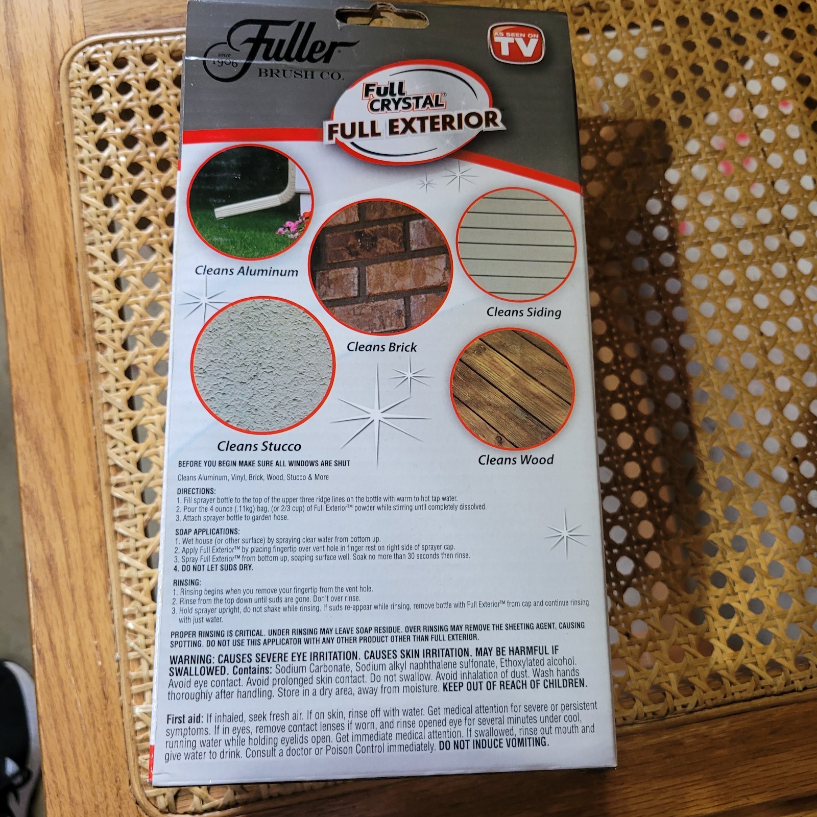 Fuller Brush Co. Full Crystal/ Exterior Cleaner Bottle With Sprayer NEW, SEALED