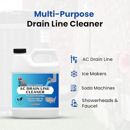 AC Drain Line Cleaner – Extra Strength | Clears Clogs & Buildup in HVAC A/C &…