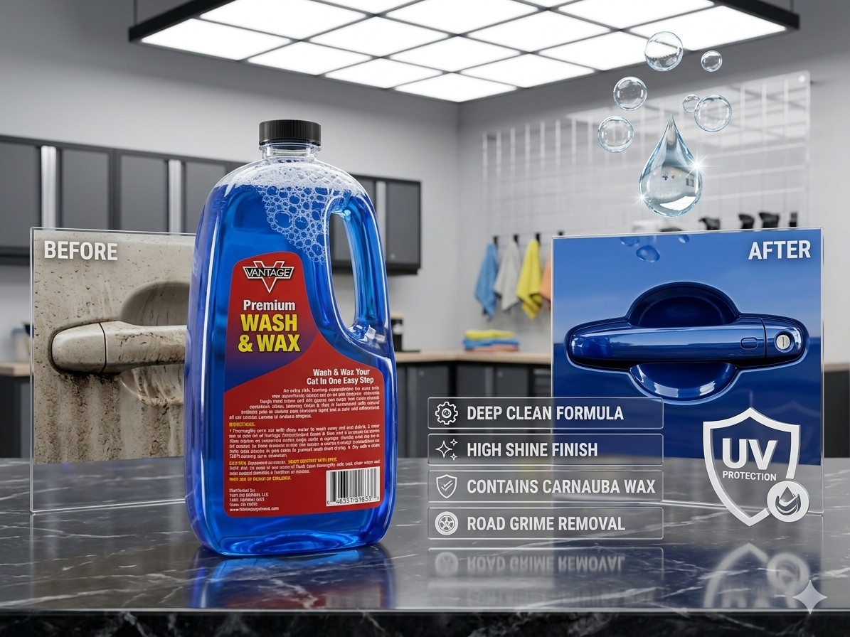 Vantage Wash and Wax Concentrated Cleaner 64 fl oz Automotive