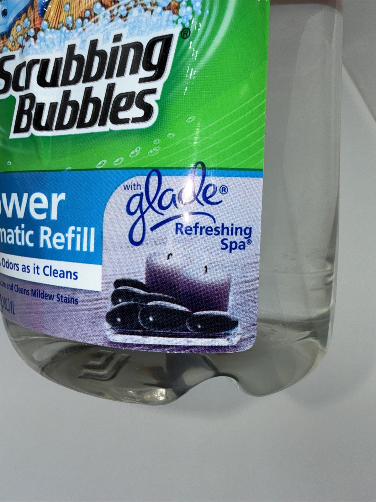 Scrubbing Bubbles Automatic Shower Cleaner Refill 34oz Glade Refreshing Spa New