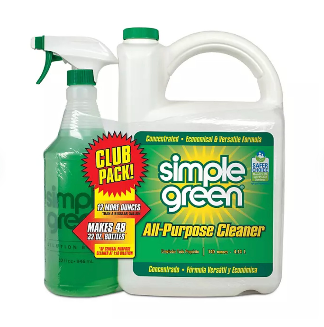 Simple Green All-Purpose Cleaner 140 oz Refill+ 32oz Trigger Spray FREE SHIP USA