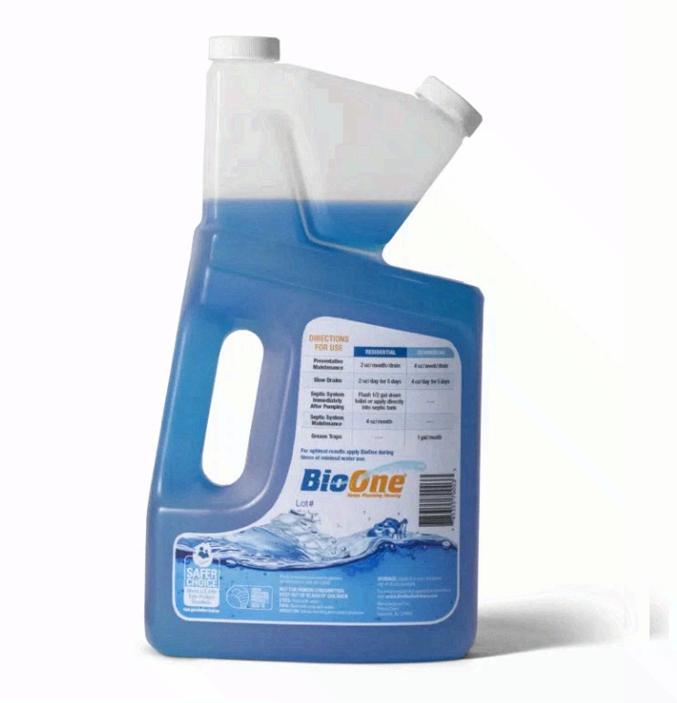 BioOne 64 oz. Liquid Drain and Septic System Maintainer, 64 ounce bottles New