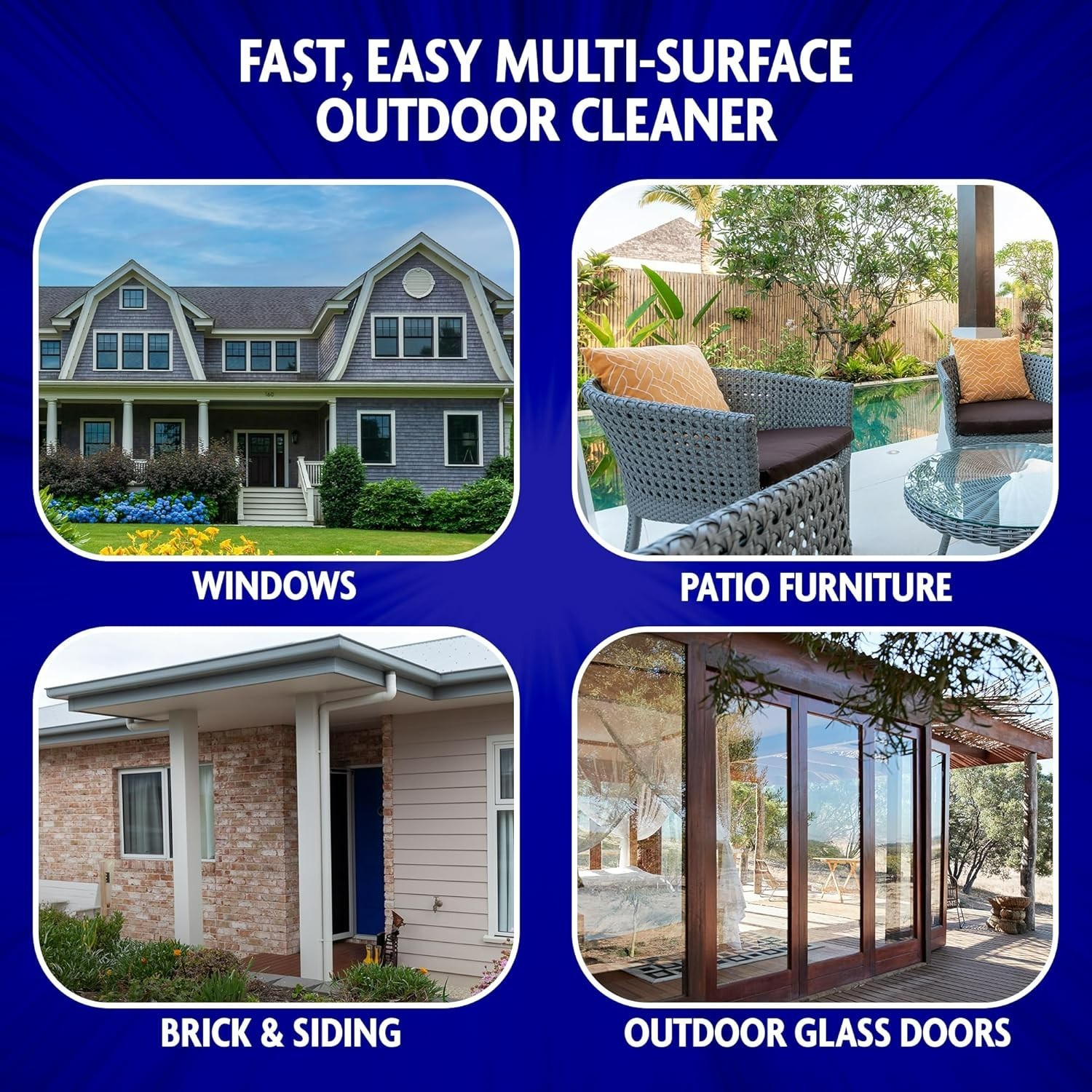 Windex Outdoor Window and Glass Cleaner for Hose Ammonia Free, Concentrated F…