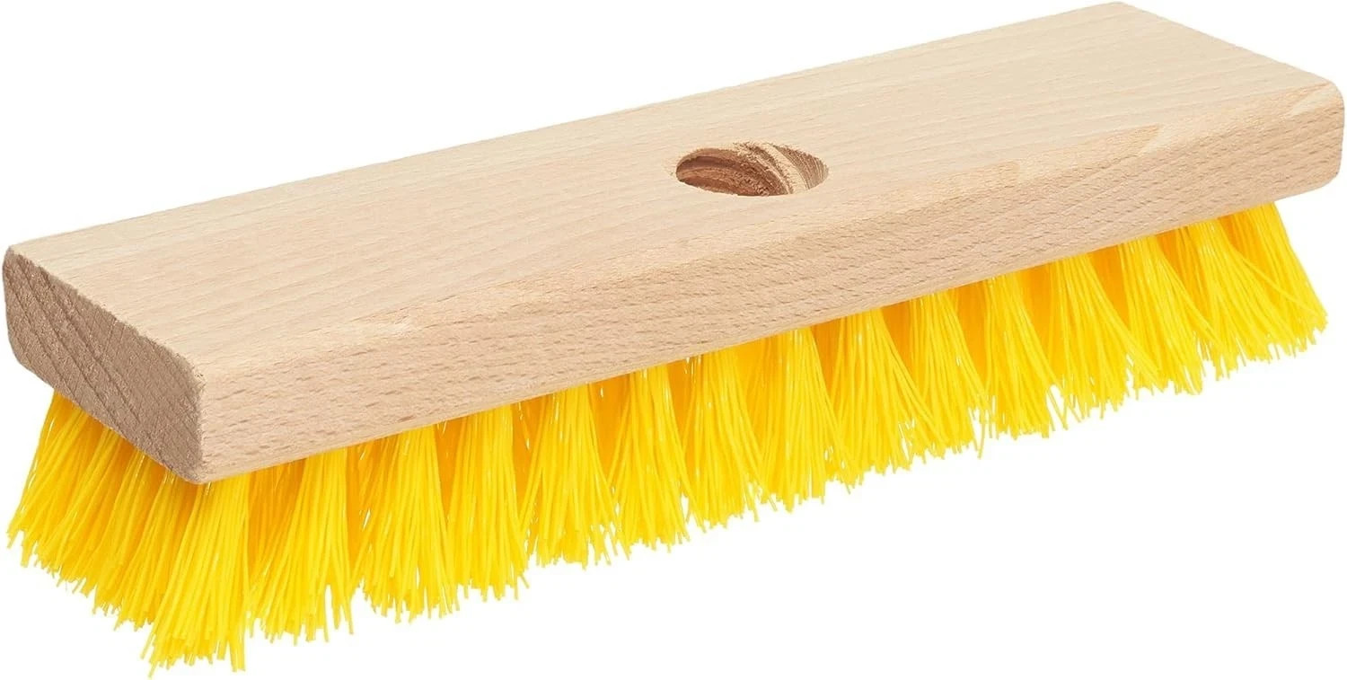 Deck Scrub Brush Head 7.87 – Heavy Duty Concrete & Wooden Deck Scrub Brush W