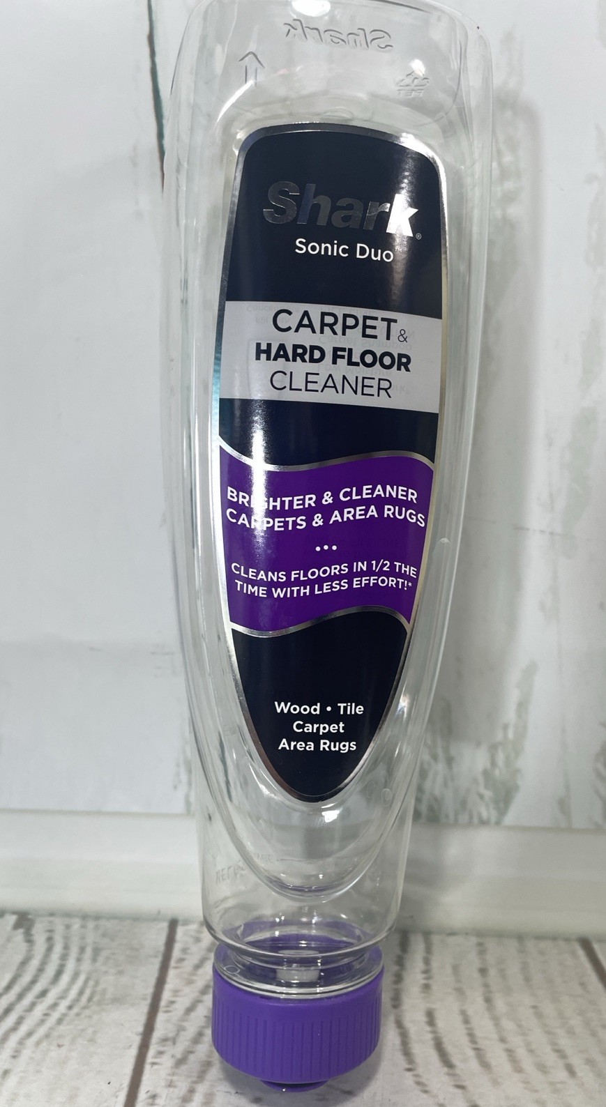 Shark Sonic Duo Carpet Hard Floor Cleaning Solution Reusable EMPTY Bottle Purple