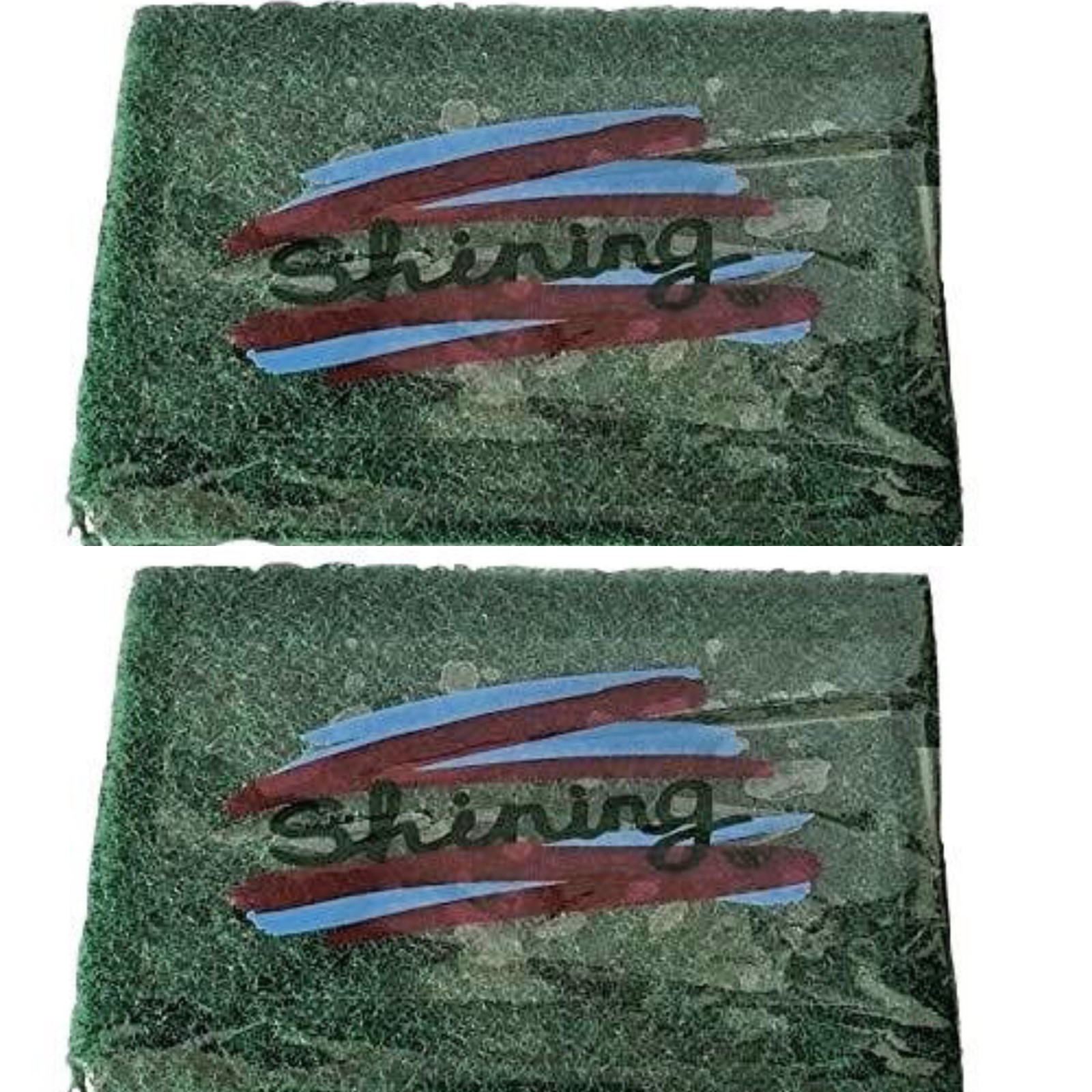 2 X 6 Pcs Shining Non-Scratch Heavy Duty Scrub sponge Scouring pads 6”x 4”
