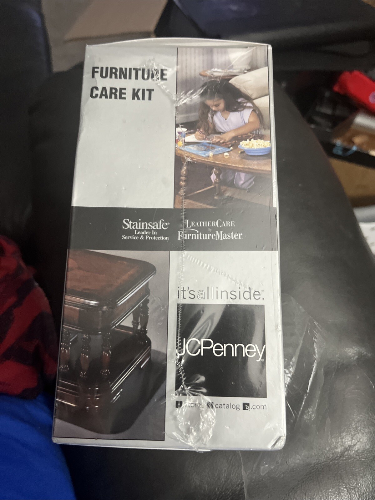 STAINSAFE Diamond Supreme Fabric Leather Wood Furniture Care Cleaning Kit NIB