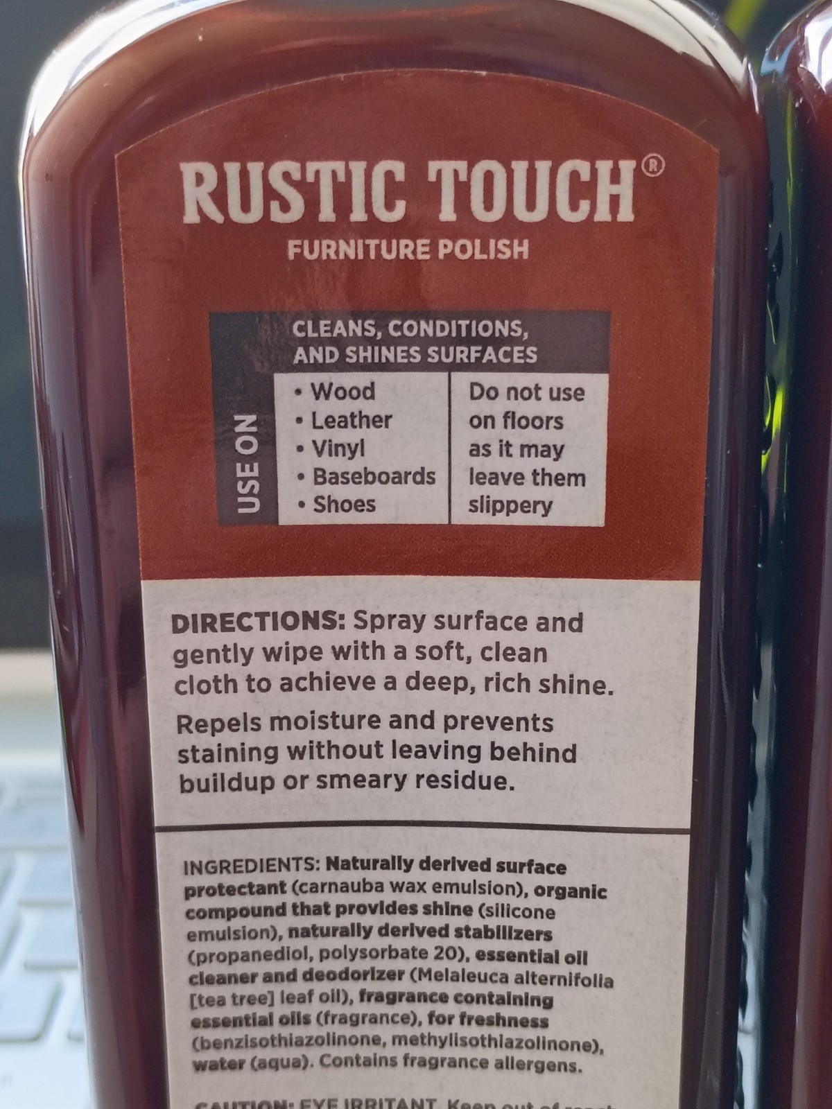 Lot Of 2–Melaleuca Ecosense Rustic Touch Furniture Polish 8 Fl Oz SEALED