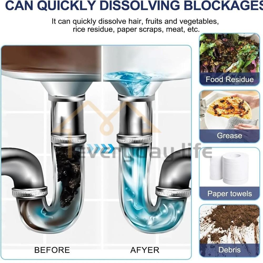 NUAN 300g Sink & Drain Cleaner Powerful Pipeline Dredging Agent Agent Unblocker