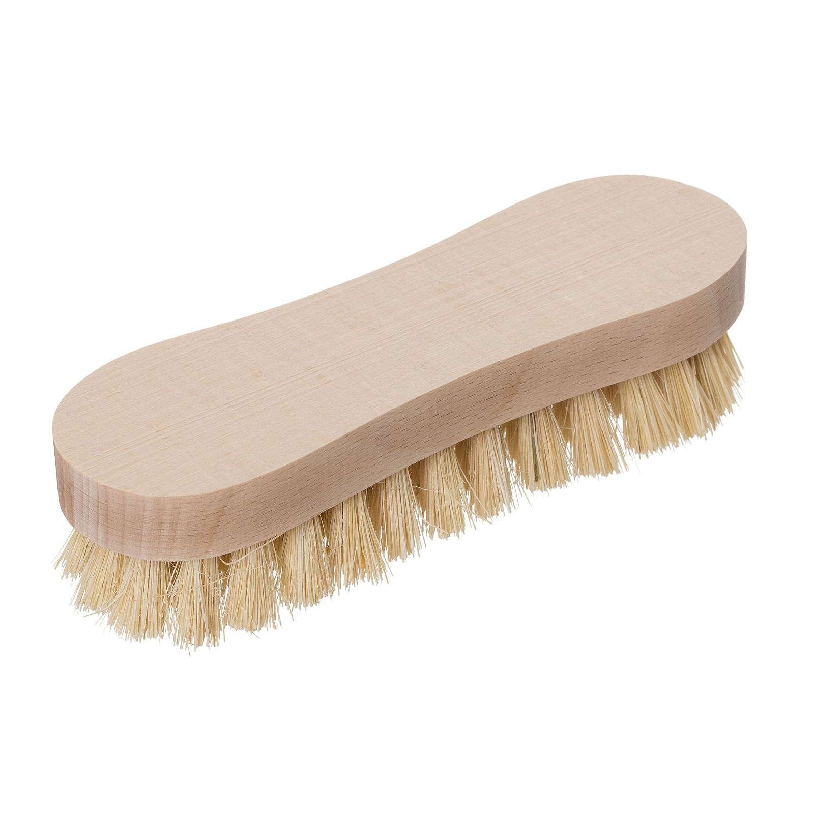 Tampico Fiber Wooden Scrub Brush With Untreated Beechwood Handle 61/2 Inches Nat