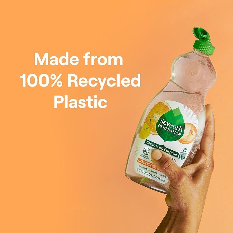 Plant Based Liquid Soap Refill Grease Fighter Essential Oils 100% Recycled New