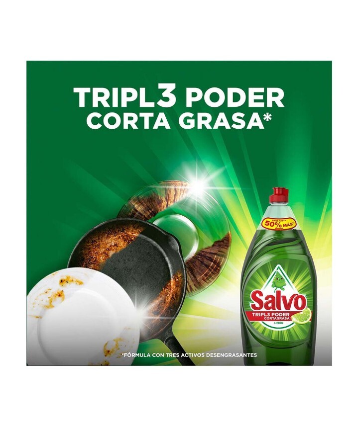 Salvo 🍋Jabón Lavatrastes Arrancagrasa 750ml / Salvo🍋 Dish Soap Detergent 25oz