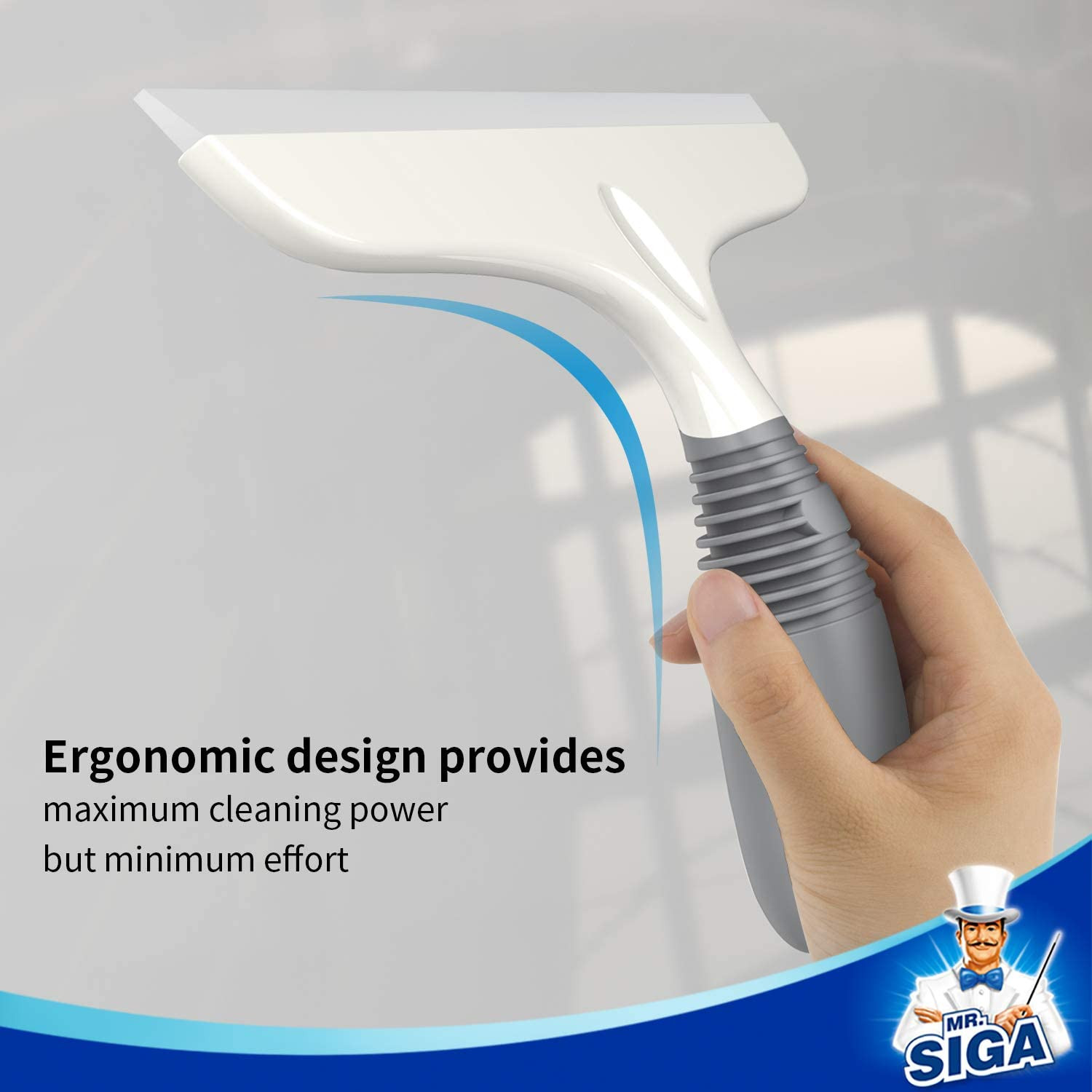 Multi-Purpose Silicon Squeegee for Window, Glass, Shower Door, Car Windshield, H