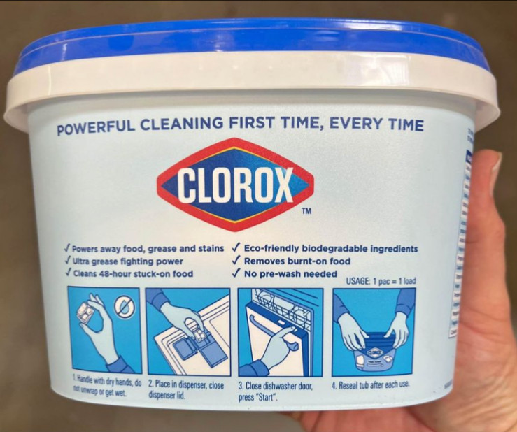 129 Pods (3 qty)Total Clorox Triple Action Dishwasher Detergent Pods Fresh Scent