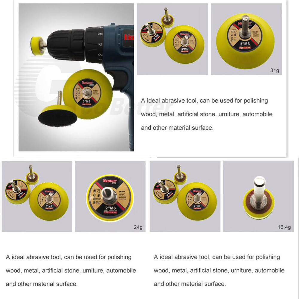 6PCS Drill Brush Set Power Scrubber Attachments Car Carpet Tile Grout Cleaning