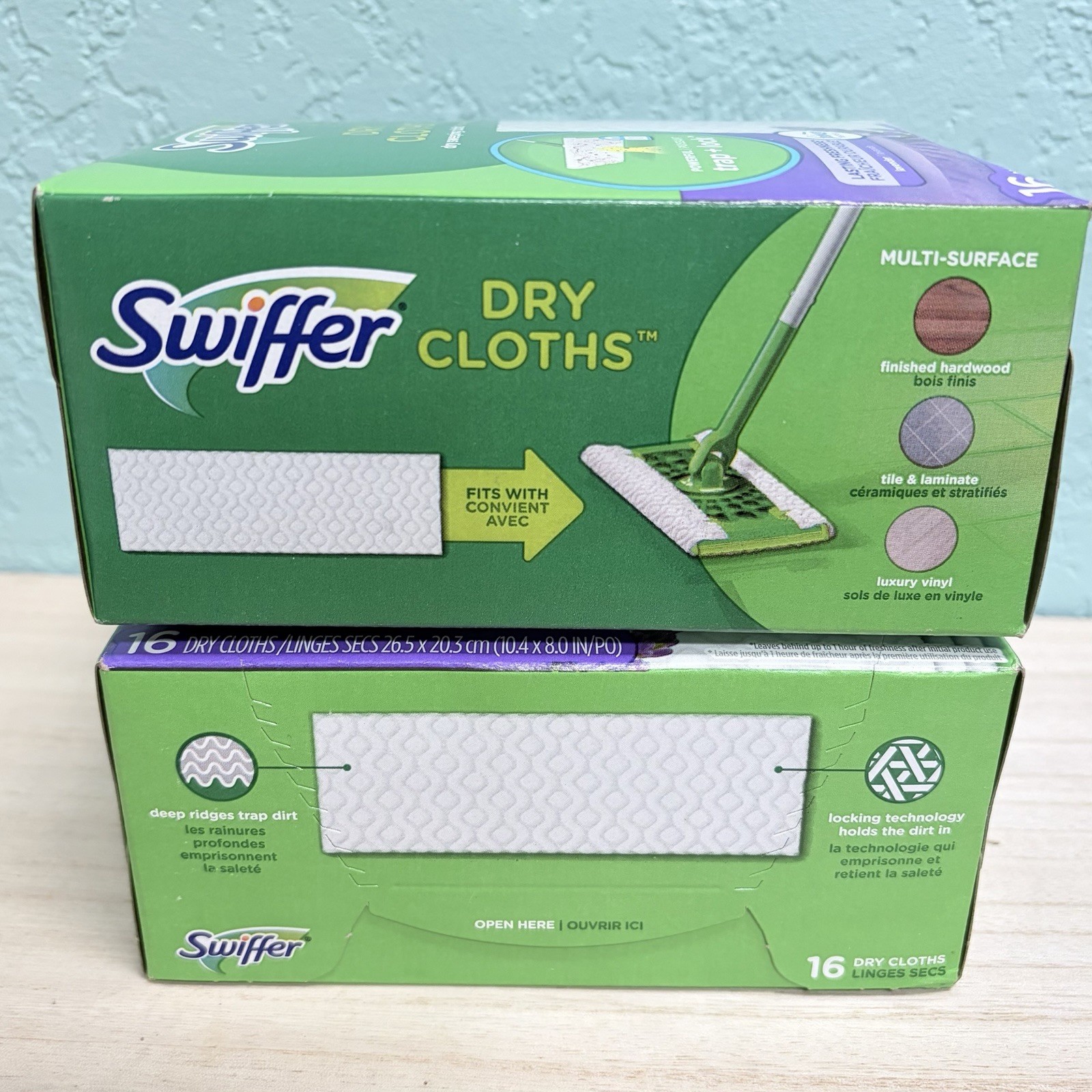 Swiffer Dry Sweeping Cloths Lavender Scent 16 Dry Cloths 2 Pack (32 Sheets Total