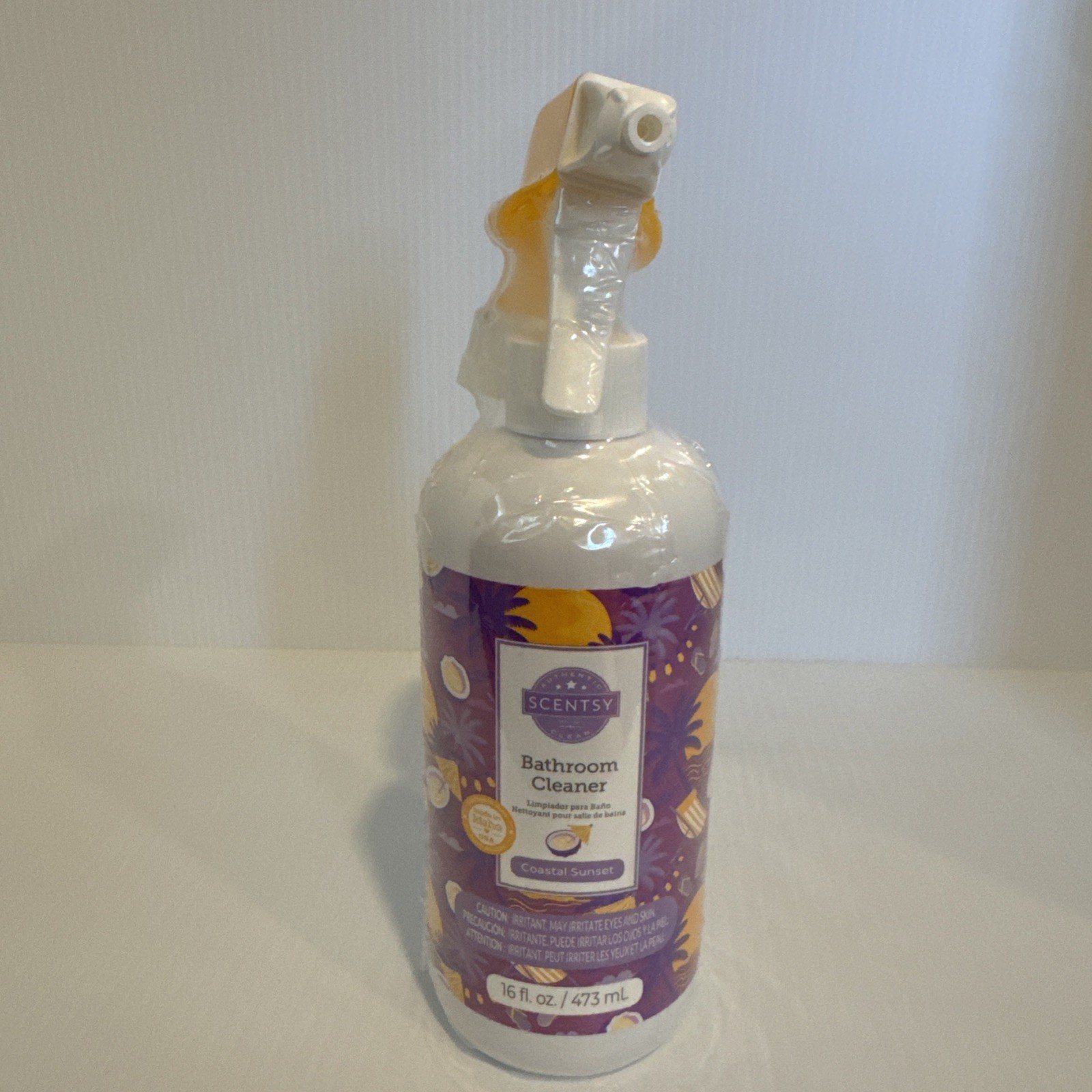 Scentsy Bathroom Cleaner Coastal Sunset 16 fl oz New Sealed Spray Bottle