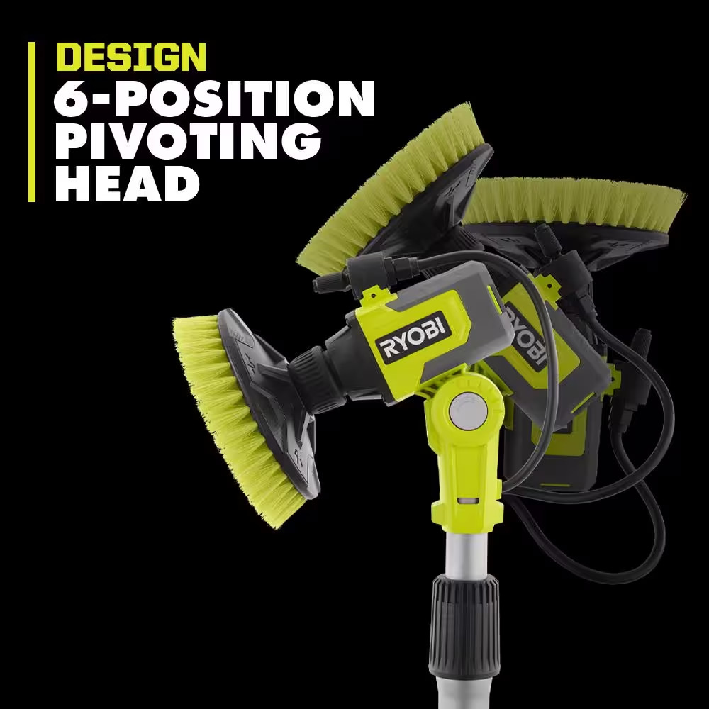 Scrubber 18V Cordless Soap Dispensing Effortless Cleaning Ryobi (Tool Only)