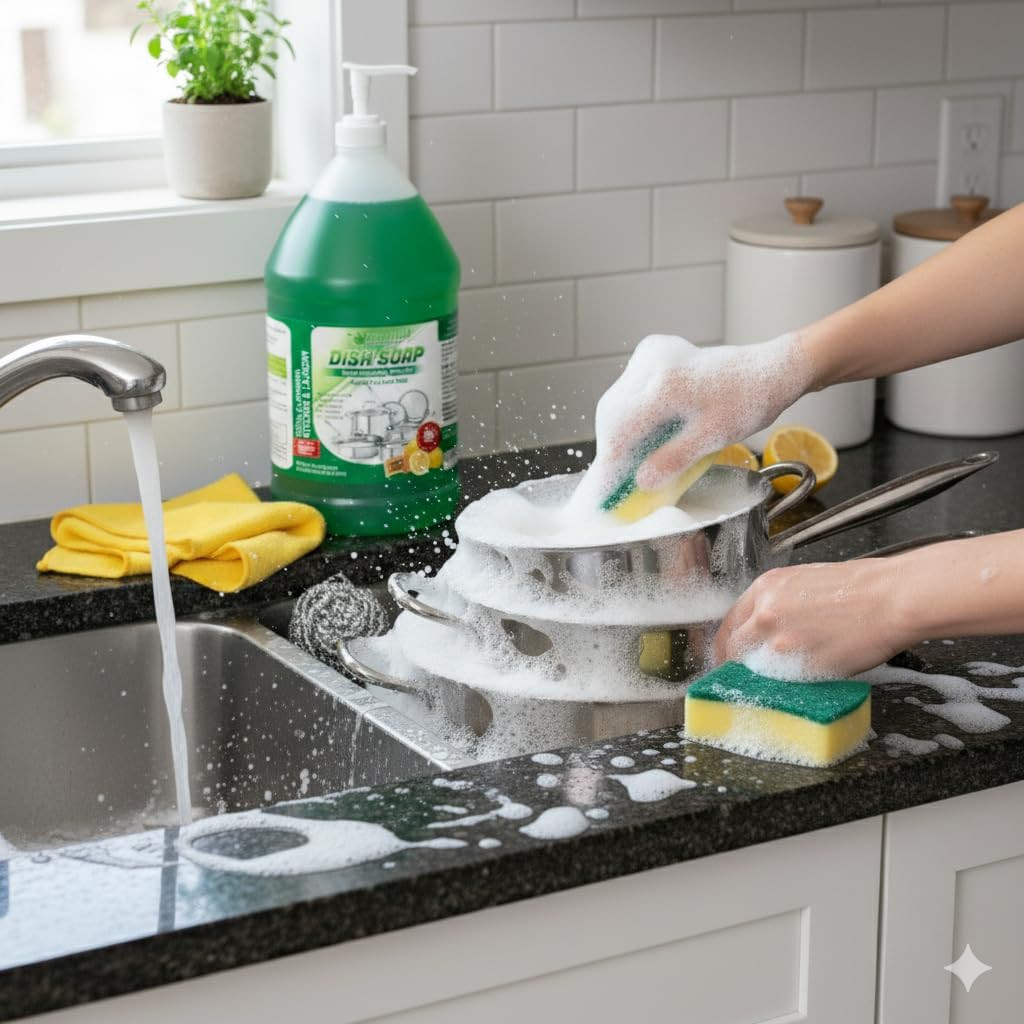 Professional Dish Soap – 1 Gallon Liquid Detergent for Pots & Pans